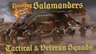 Painting Salamanders Tactical & Veteran Squads