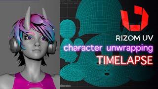 Character Unwrapping with Rizom UV (timelapse)