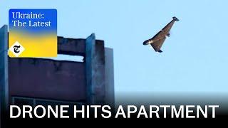 Drone hits apartment block in deadly Russian raid on Kyiv | Ukraine: The Latest