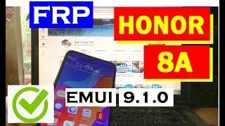 Huawei Honor 8A FRP JAT-LX1 EMUI 9.1.0 Сброс Google аккаунта