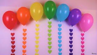 Rainbow Balloon Decoration Ideas | Birthday Decoration Ideas At Home | Party Decoration Ideas