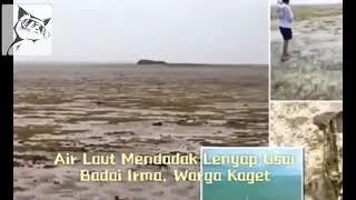 Air laut mendadak surut setelah badai irma para warga kaget