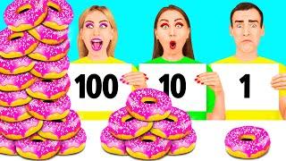 100 Слоев еды Челлендж | Мукбанг от BooBoom Challenge