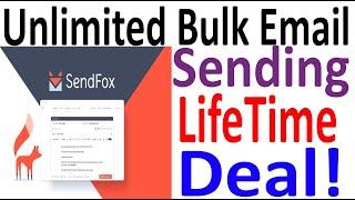 SendFox Discount: Unlimited Bulk Email Sending One-Time Price