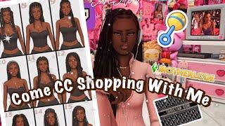 Come CC Shopping With Me! Black Maxis Match Hair, Children's Clothing Haul & More !