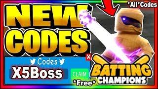 ALL NEW CODES 2020! Roblox Batting Champions X5 STATS UPDATE