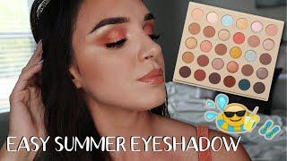 EASY BRONZY EYESHADOW TUTORIAL FOR SPRING & SUMMER 2022 || COLOURPOP YOU'RE GOLDEN PALETTE