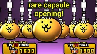 battle cats rare capsule opening