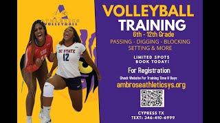 AMBROSE ATHLETICS VOLLEYBALL CAMP & TRAINING