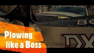 Plowing like a Boss with the Boss Stainless DXT and SnoPower Snow Plow