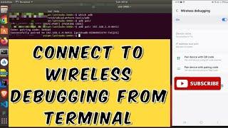 Wireless debugging using adb command  | Android Studio #yesandroid