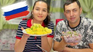 Russia Vlog Village life Russia. Cooking herring with potatoes 