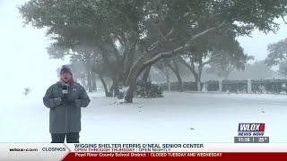 LIVE: Significant snowfall in South Mississippi