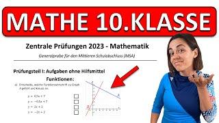  NEUE (2023) ABSCHLUSSPRÜFUNG Realschule Mathe | ZP 10 Generalprobe | Funktionen berechnen