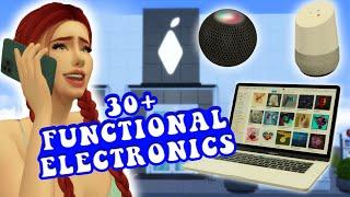 30+ Functional Electronic CC w/ Links || Realistic Custom Content for The Sims 4