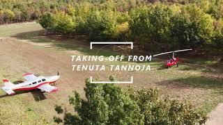 Take-off and low pass with a Piper P32R at Tanuta Tannoja, a private Aviosuperficie of 850m long.