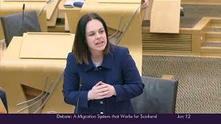 Scottish Government Debate: A Migration System that Works for Scotland - 12 June 2025