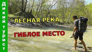 ГИБЛОЕ МЕСТО - ПОВОРОТ НЕ ТУДА! Автономный поход по лесной реке. Пятидневная одиночная пешеходка...