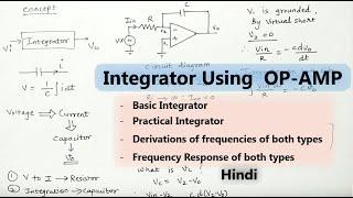 INTEGRATOR USING OP-AMP | Basic and Practical Integrator | Electronics Subjectified