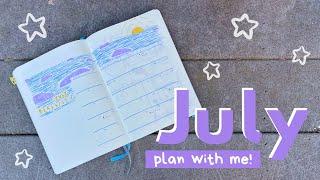 Plan with me!   July 2020 Bullet Journal