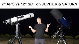 7” APO Vs 12” SCT Telescope on the PLANETS – When aperture does not matter???