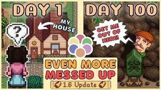 I played 100 days of EVEN MORE Messed Up Stardew Valley - FULL YEAR 1 (Archipelago Randomizer)
