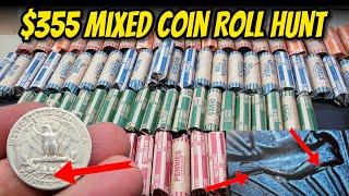 HOLY MOLEY!  SILVER?  NEW 2024 DDR? $355 MIXED COIN ROLL HUNT!