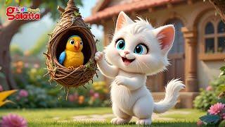 చిన్న పిల్లి- Kitty Cat | Telugu Nursery Rhymes for Children's | Galatta Kids