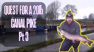 Quest for a 20lb Canal Pike (part3)