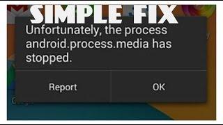 Unfortunately, the process android.process.media has stopped error fix