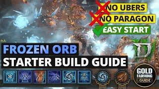 Frozen Orb Sorcerer Starter Build Guide Season 6 / Vessel of Hatred. No Ubers / No Paragon Required!