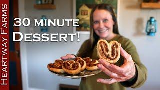 EASY Palmier Pastries: 30 minutes and 3 ingredients! Holiday Dessert