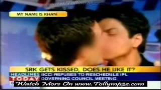 Shahrukh Khan kisses a man - 'news' about deleted kissing from movie MNIK