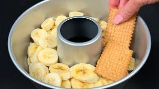 Just bananas and cookies! The best Italian dessert in 5 minutes that everyone loves! No baking!