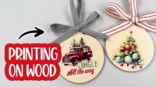 How to PRINT Stunning Wood Christmas Ornaments with FLUX Ador