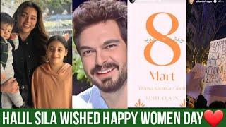 Halil Ibrahim Ceyhan and Sila Turkoglu Wished Happy Women day️