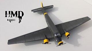 German Junkers Ju 52, Luftwaffe Transport, Tante Ju, World War 2, Schuco 1:72 Diecast Model