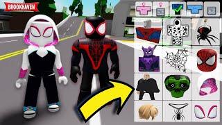 HOW TO TURN INTO Spider Man's Roblox Brookhaven * spider-verse movie * SPIDERHAVEN! ID Codes