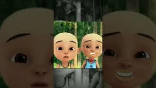 Upin Ipin bertemu Kunti siang siang.