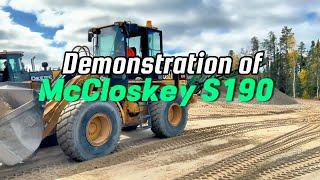 A McCloskey S190 Demo #demonstration #mccloskey #screener #screening plant #demo #review