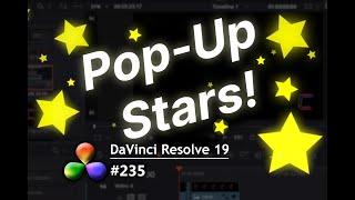 DaVinci Resolve Tutorial: How To Create Animating Pop-Up Stars