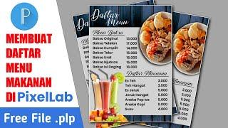 CARA MEMBUAT DESAIN DAFTAR MENU MAKANAN DI PIXELLAB | Mas Wahid Bae