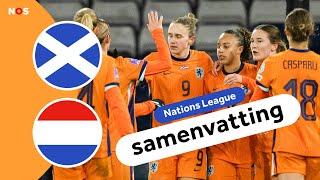 CHASITY GRANT met haar EERSTE DOELPUNT voor ORANJE  | samenvatting Schotland - Nederland