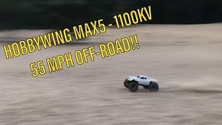 Traxxas X-MAXX - Hobbywing MAX5 1100kv combo OFF-ROAD - Dutch RC Adventures #20