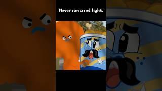 Never run a red light. #shorts #gumball