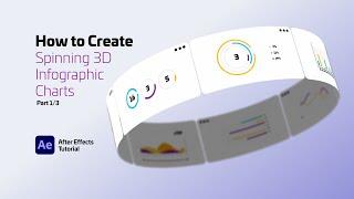 How to Create Spinning 3D Infographic Charts. Part 1/3. After Effects Tutorial.