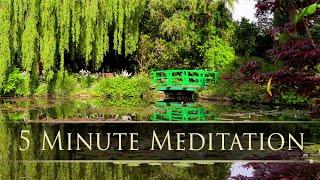 5 minute MONET'S GARDEN Meditation for Tranquility and Inner Peace - by Dean and Dudley Evenson