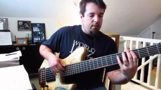 Damian Erskine shows off his Skjold Catacomb 6 string