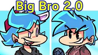 Friday Night Funkin' VS Big Brother FULL WEEK 2 + Cutscenes & Ending (FNF Mod/Hard) (BF Big Bro)