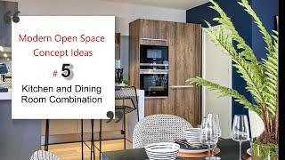 Kitchen and Dining Room Combination | Modern Open Space Concept Ideas, #5